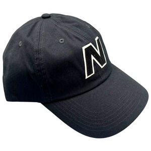 New Balance V990 Block N Curved Brim Snapback Hat Cap LAH21214 Black New
